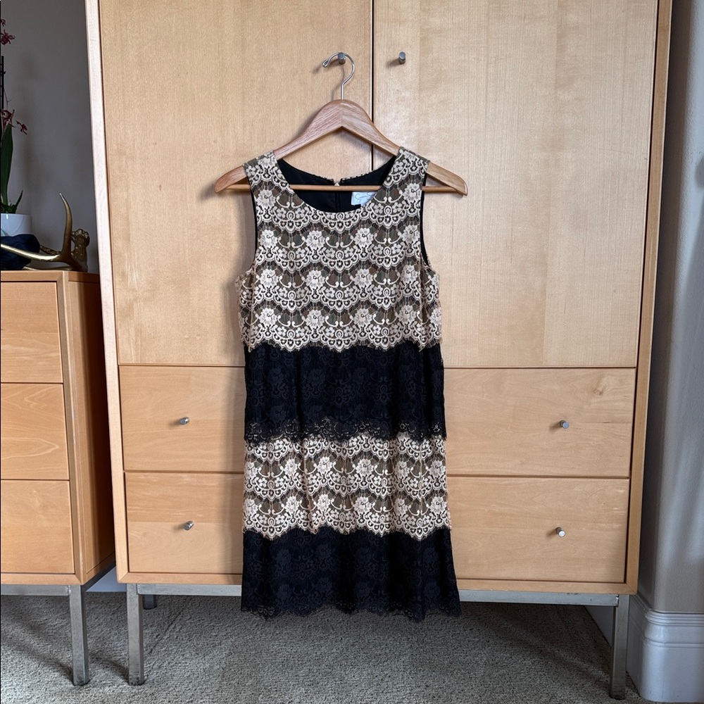 Jessica Simpson lace tiered cocktail formal dress 4